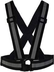 SafeMate Heijastinvaljaat kiinnityksellä Musta