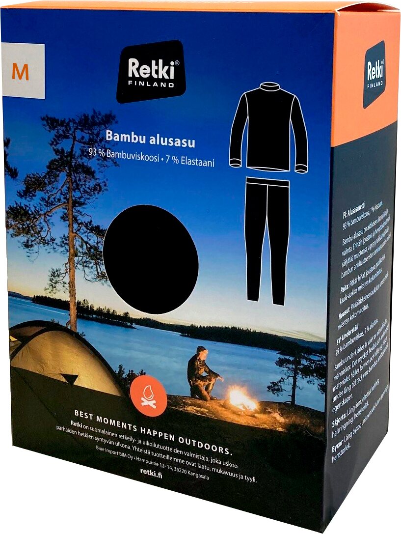 Retki Alusasu Bambu, musta, M-XXL M