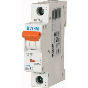 Eaton B63 1P 6kA PLS6-B63-MW