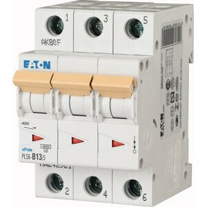 Eaton C13 3P 6kA PLS6-C13/3-MW