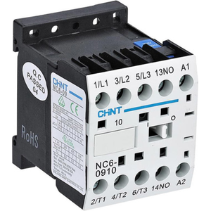 Chint NC-6 Minikontaktori, 9A, 230VAC, 50Hz, 4 Sulkeutuvaa / NC60910230V50HZ 247571