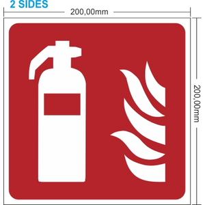Sammutin opastekyltti 2-puoleinen