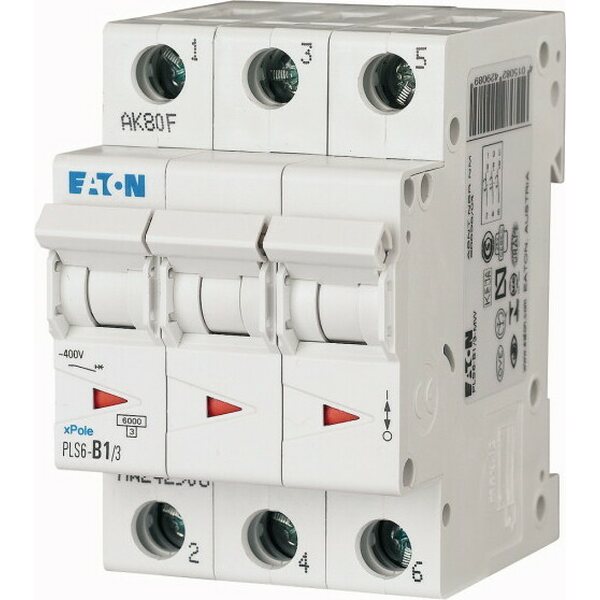 Eaton C1 3P 6kA PLS6-C1/3-MW