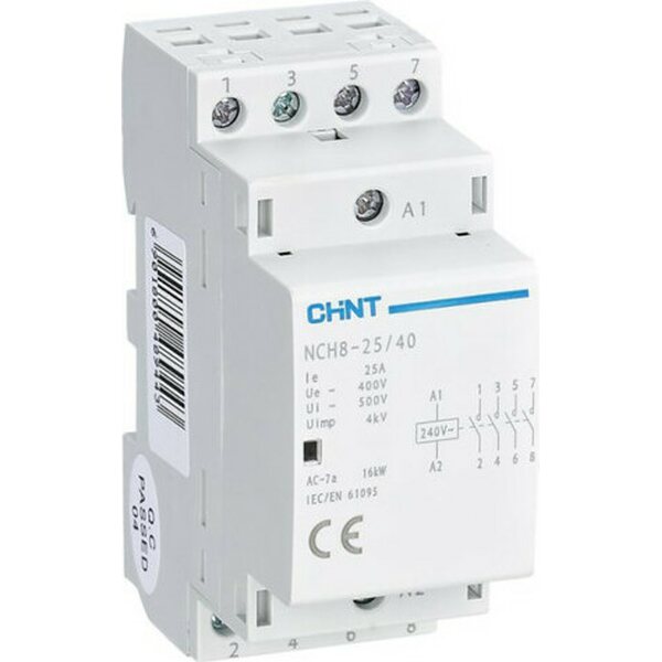 Chint Moduulikontaktori NCH8-25, 4NO, 220/230VAC 256089