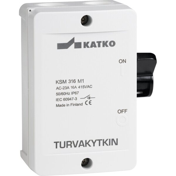 Katko Turvakytkin vipu KSM 3x16A 400V 7,5kW IsoSafe