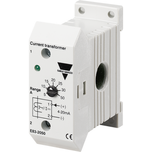 Carlo Gavazzi Virtamuuntaja AC E83-2050 - 0-50A -> 4..20mA, 7 aluetta