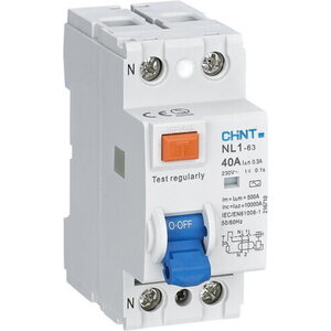Chint 2P 40A 30mA VVSK A-Tyyppi 200210 (ei sovi virtakiskoon)